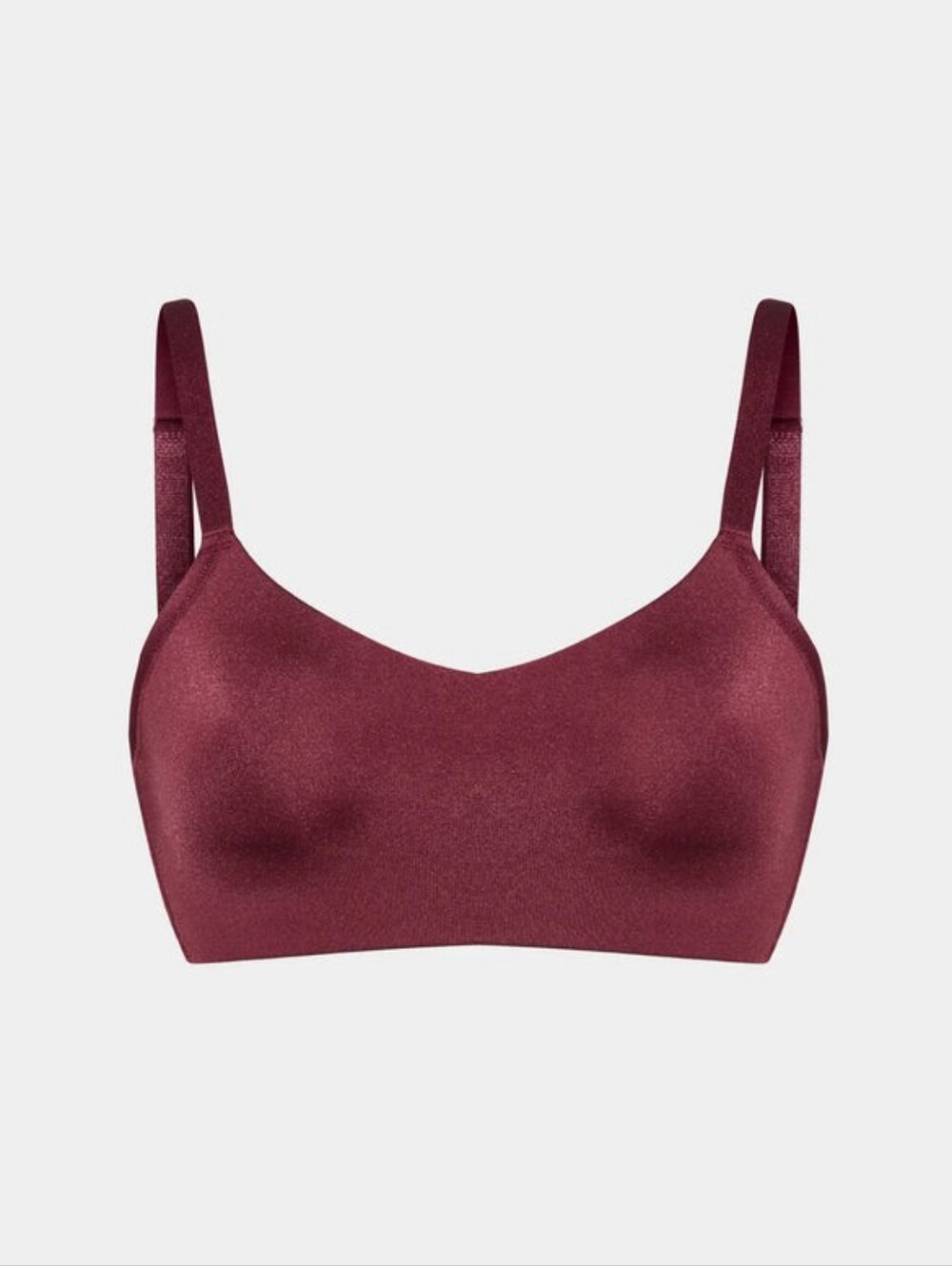 Knix The One&Only Scoop Bra M+ In Dark Cherry Shimmer